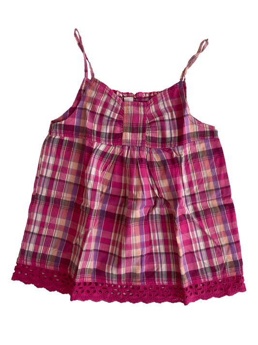 Pink Plaid Strappy Top 11/12 Years