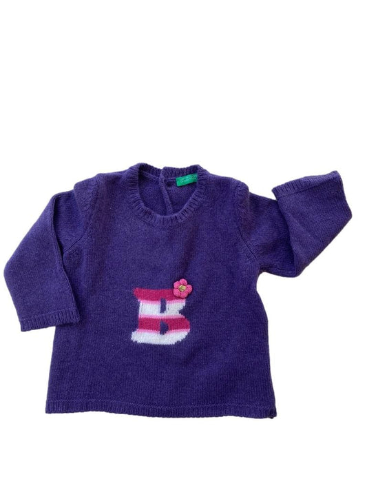 Purple Wool Sweater B 3-6 Months