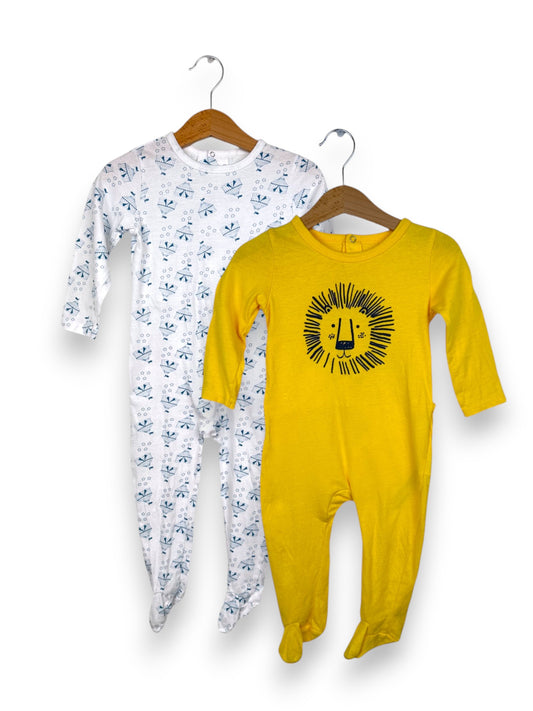 Pack 2 Babygrows 12-24 Meses