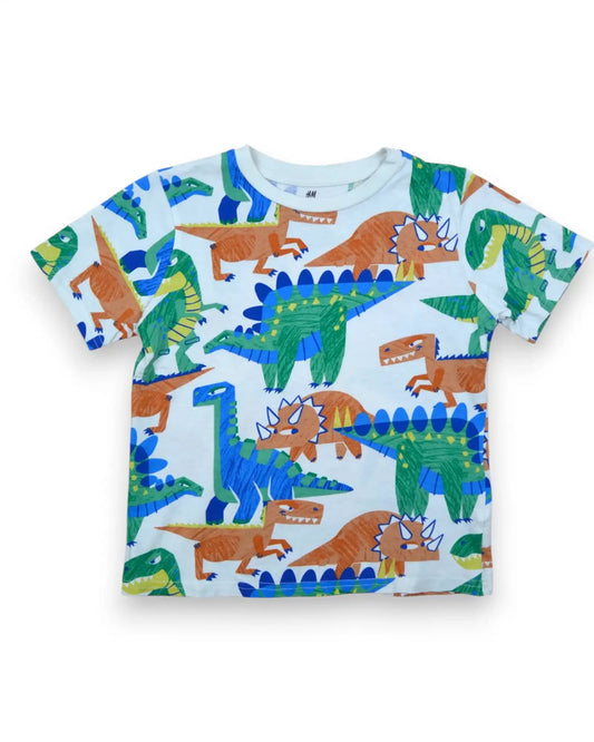 T-Shirt Dinossauros H&M - 4-6 Anos