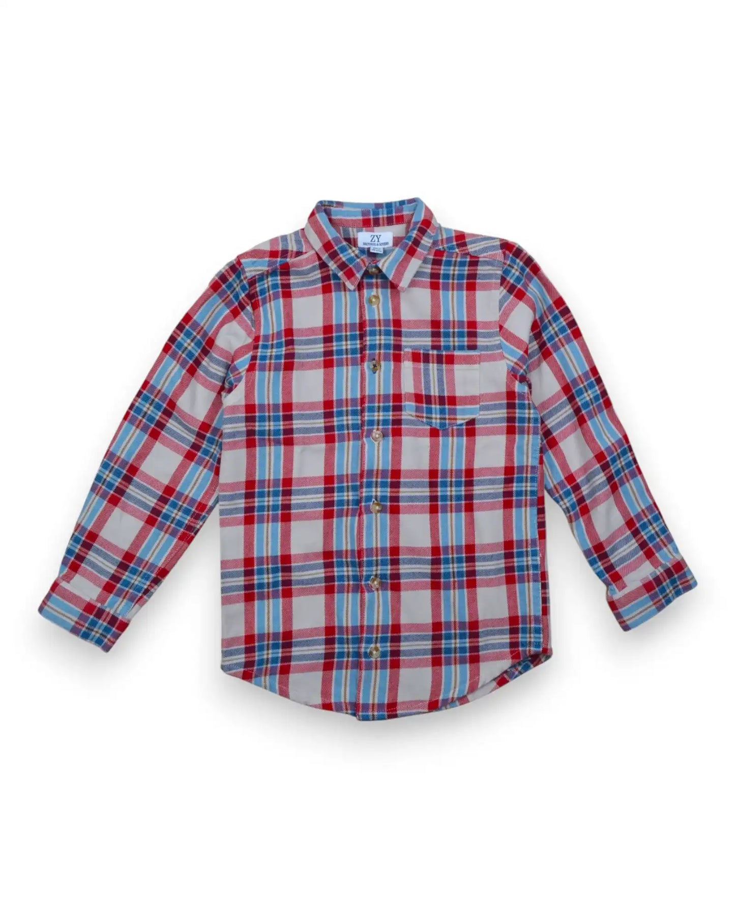 Camisa Xadrez Flanela ZIPPY - 6-7 Anos