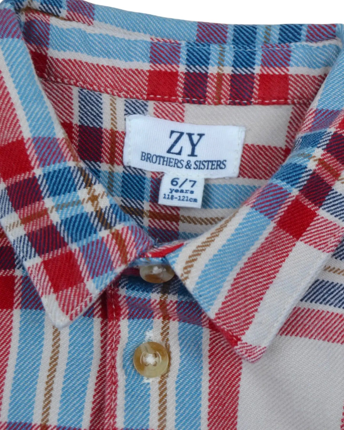 Camisa Xadrez Flanela ZIPPY - 6-7 Anos