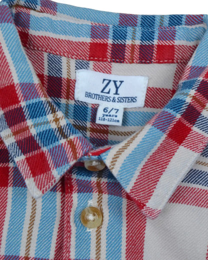 Camisa Xadrez Flanela ZIPPY - 6-7 Anos