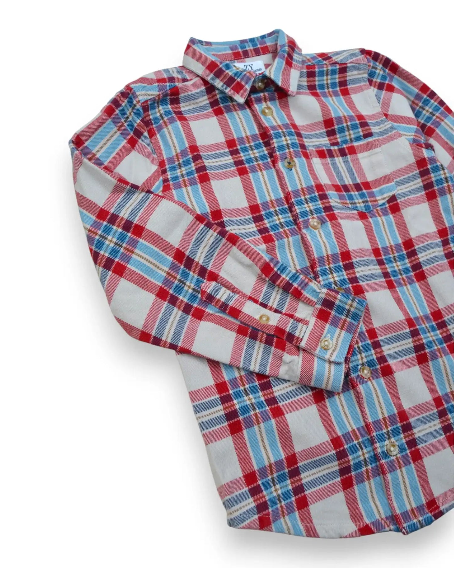 Camisa Xadrez Flanela ZIPPY - 6-7 Anos