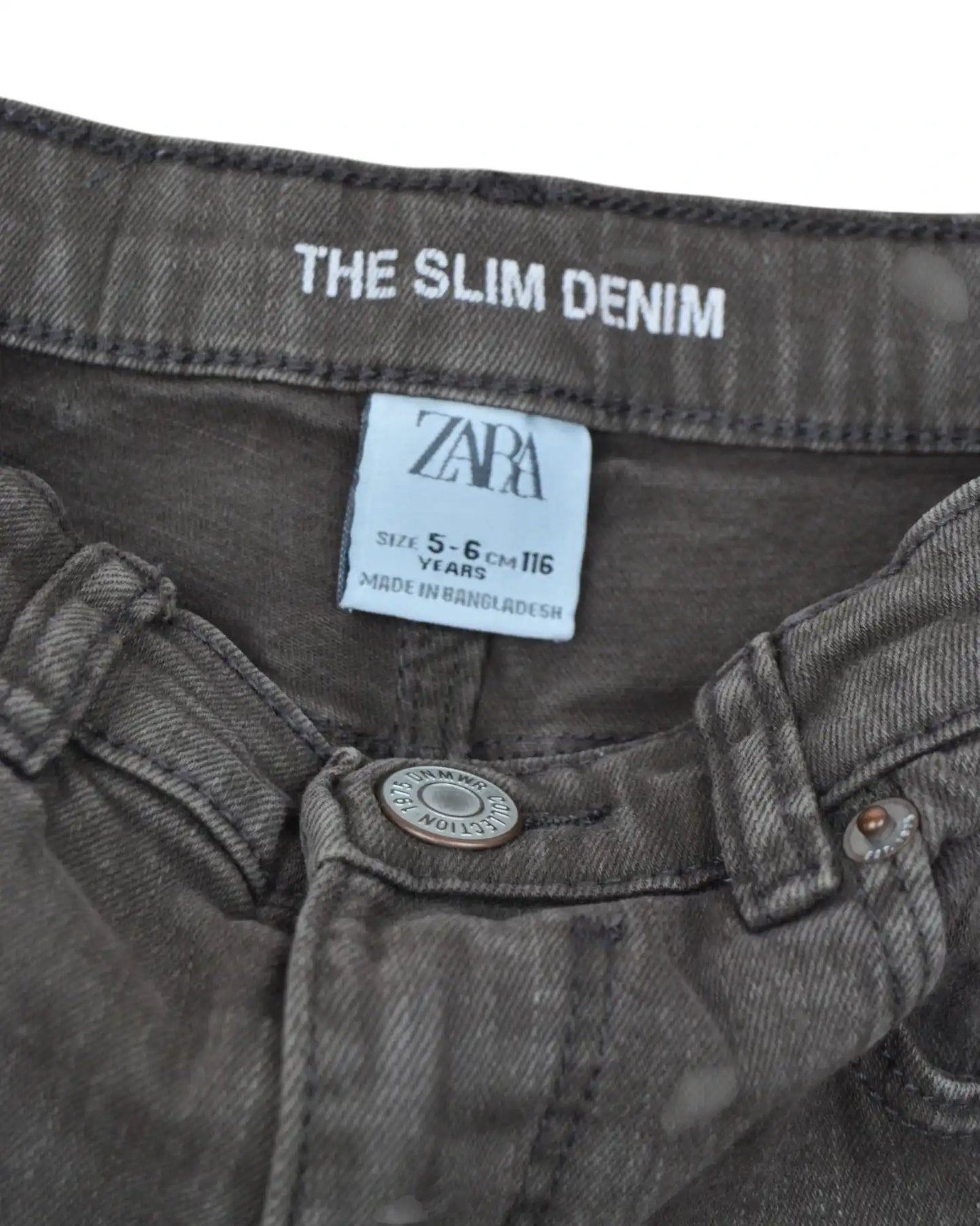 Calças Ganga Slim ZARA - 5-6 Anos