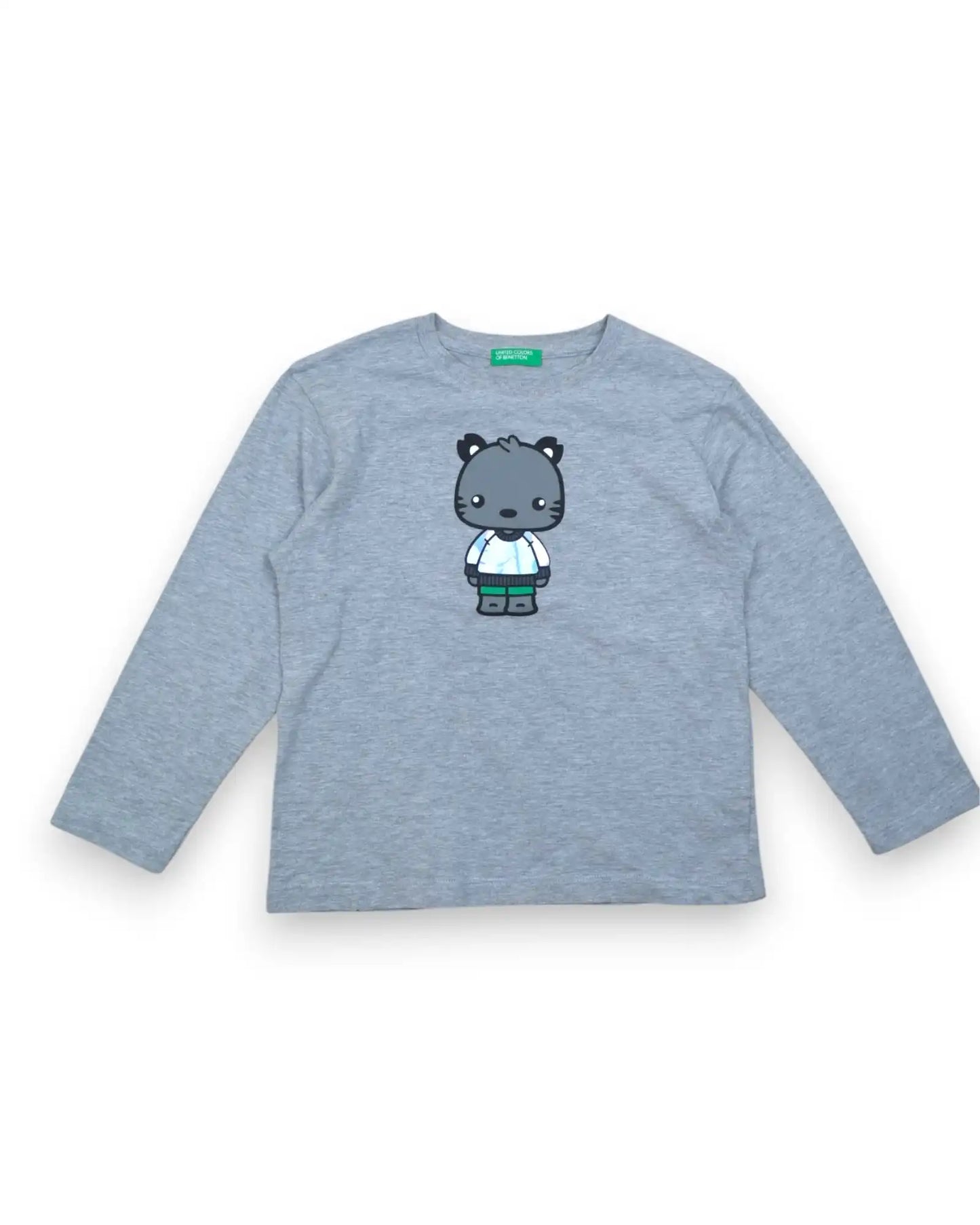 T-Shirt Cinza BENETTON - 5-6 Anos
