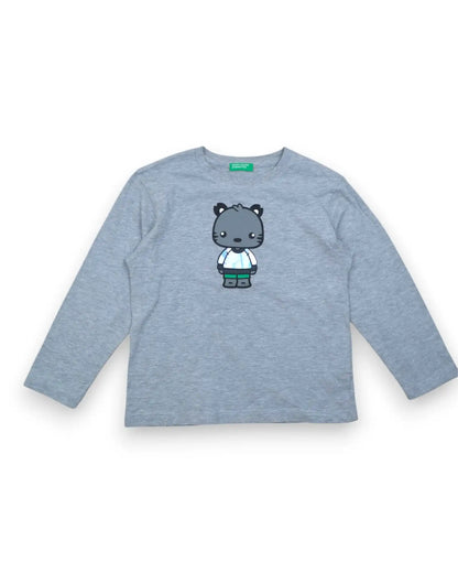 T-Shirt Cinza BENETTON - 5-6 Anos