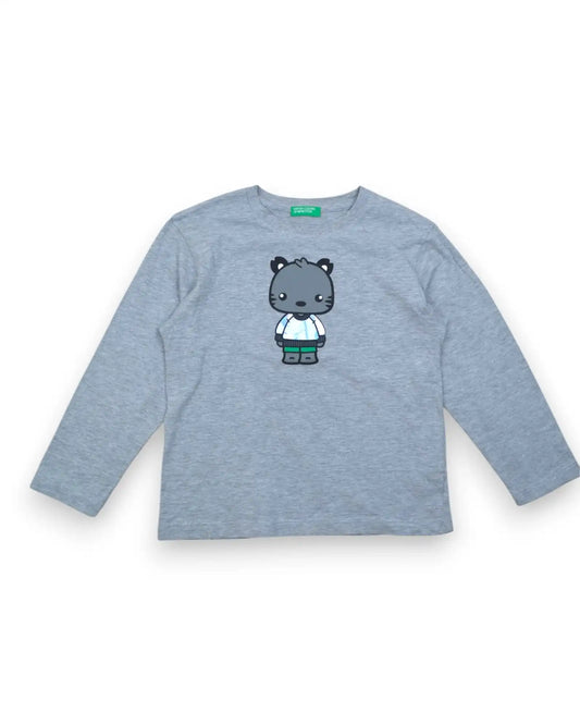T-Shirt Cinza BENETTON - 5-6 Anos