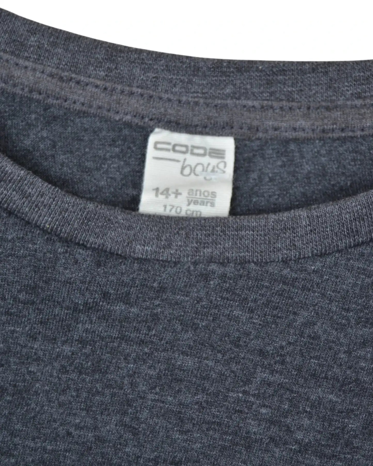 T-Shirt Cinza CODE - 14 Anos