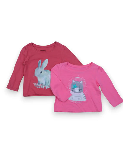 Conjunto 2 Tshirts PRIMARK - 9-12 Meses