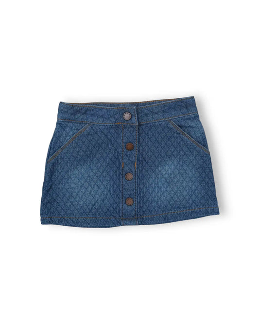 BENETTON Blue Mini Skirt - 2 Years