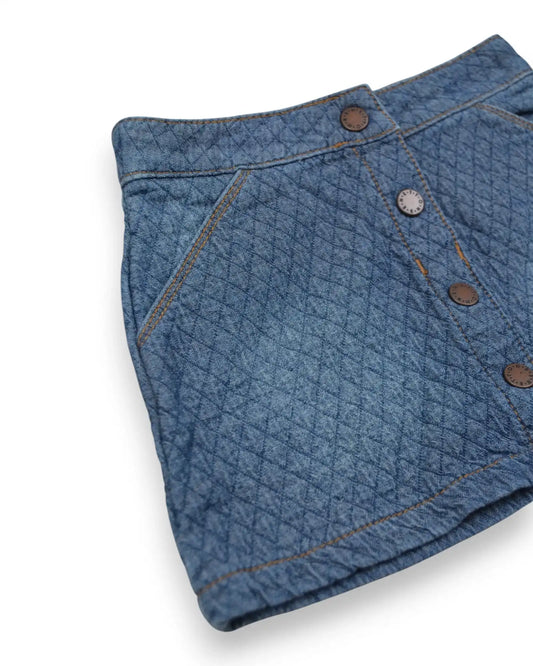 BENETTON Blue Mini Skirt - 2 Years