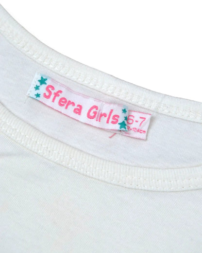 T-Shirt Branca SFERA - 6-7 Anos