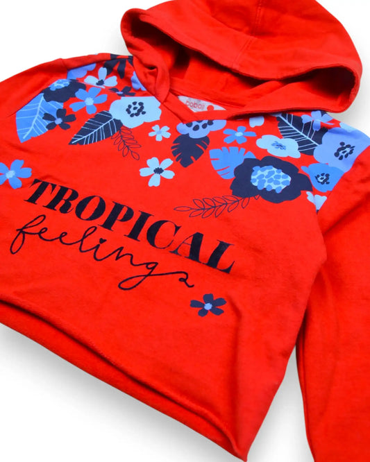 Sweater Vermelha Cropped BOBOLI - 4 Anos