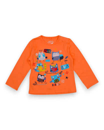 T-Shirt Laranja BOBOLI - 12 Meses