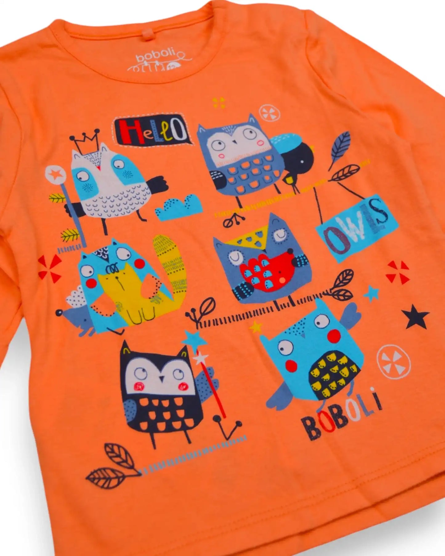 T-Shirt Laranja BOBOLI - 12 Meses