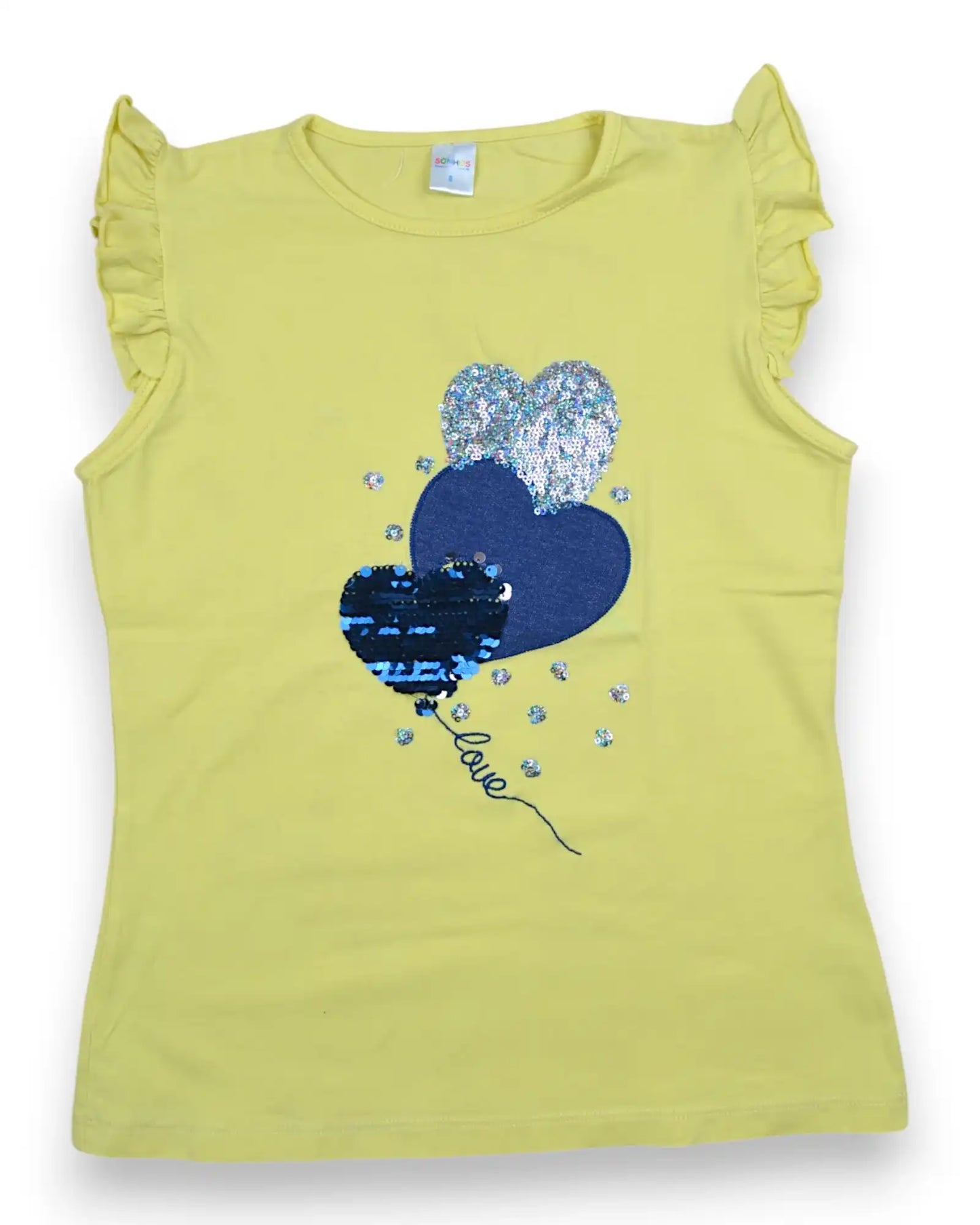 T-Shirt Amarela SONHOS - 8 Anos