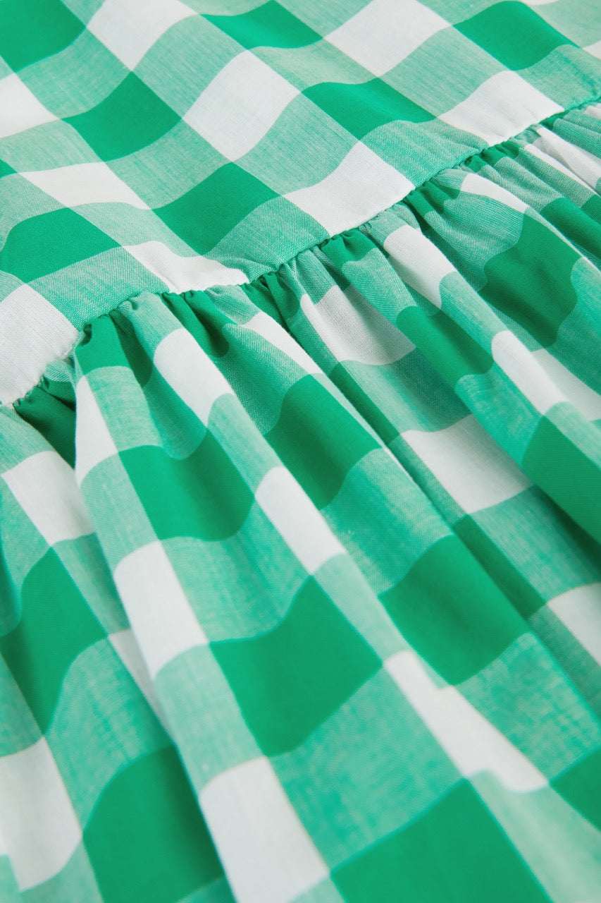 Silvia Vichy Green Dress, Size 2 Years