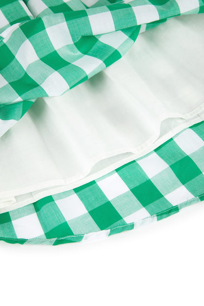 Silvia Vichy Green Dress, Size 2 Years