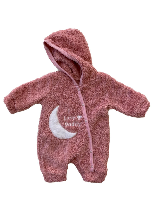 Newborn Pink Polar Fleece Romper