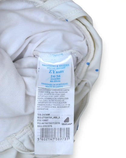 Fato Banho Bolinhas ZIPPY - 24-36 Meses