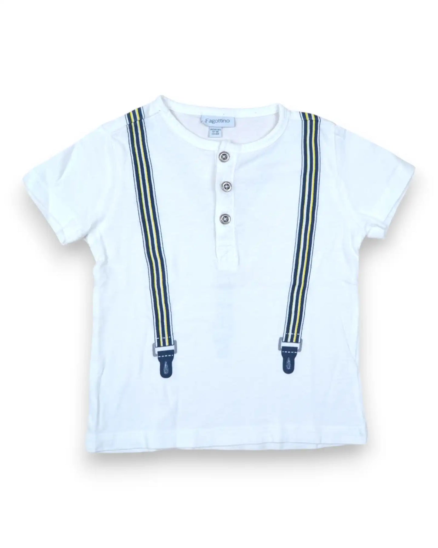 T-Shirt Branca FAGOTTINO - 12-18 Meses