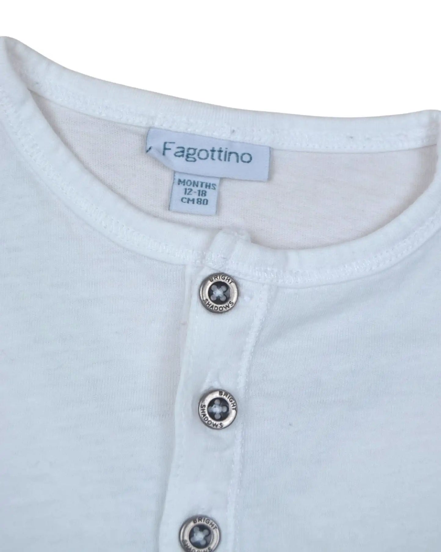 T-Shirt Branca FAGOTTINO - 12-18 Meses
