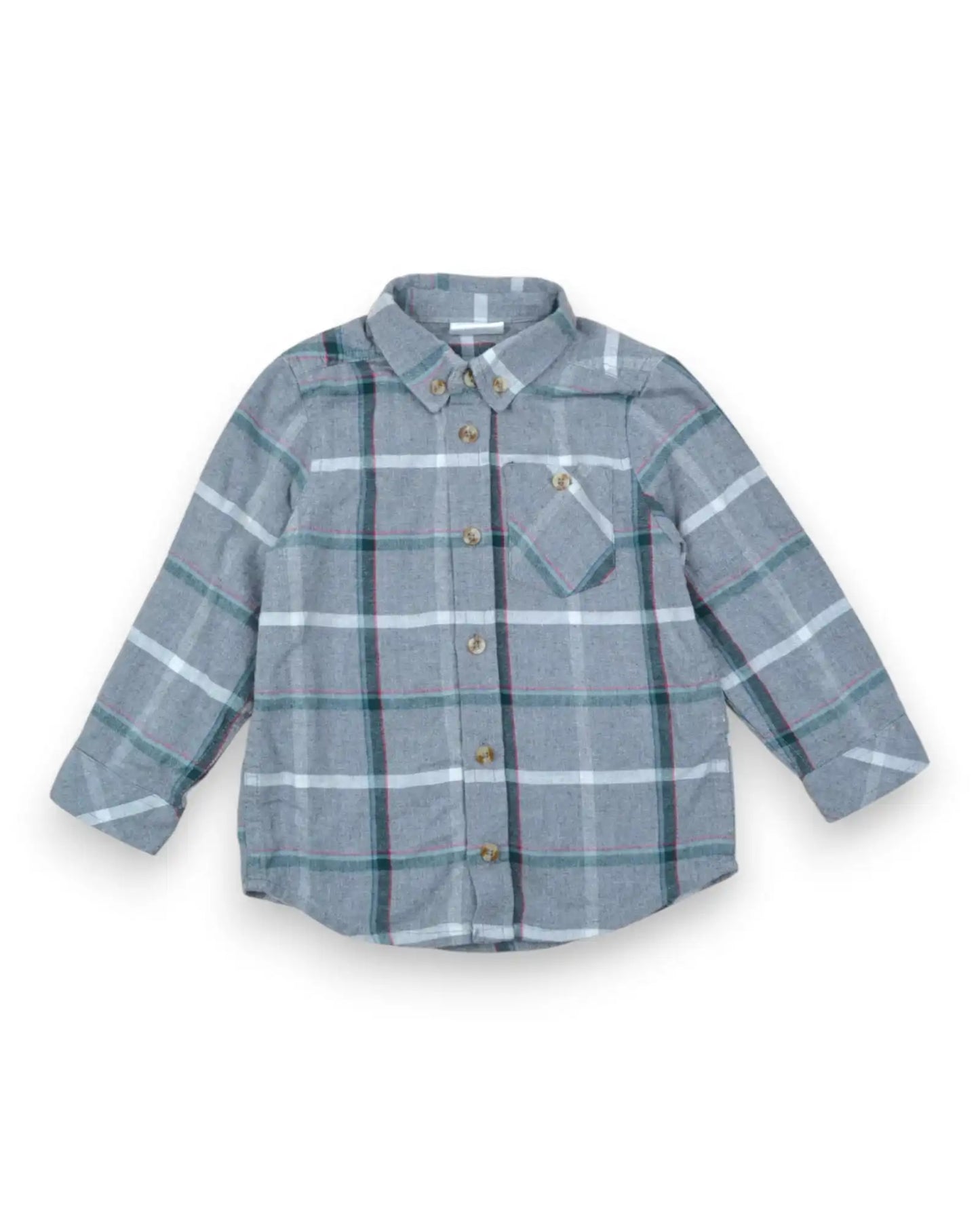 Camisa Xadrez Flanela ZIPPY - 18-24 Meses