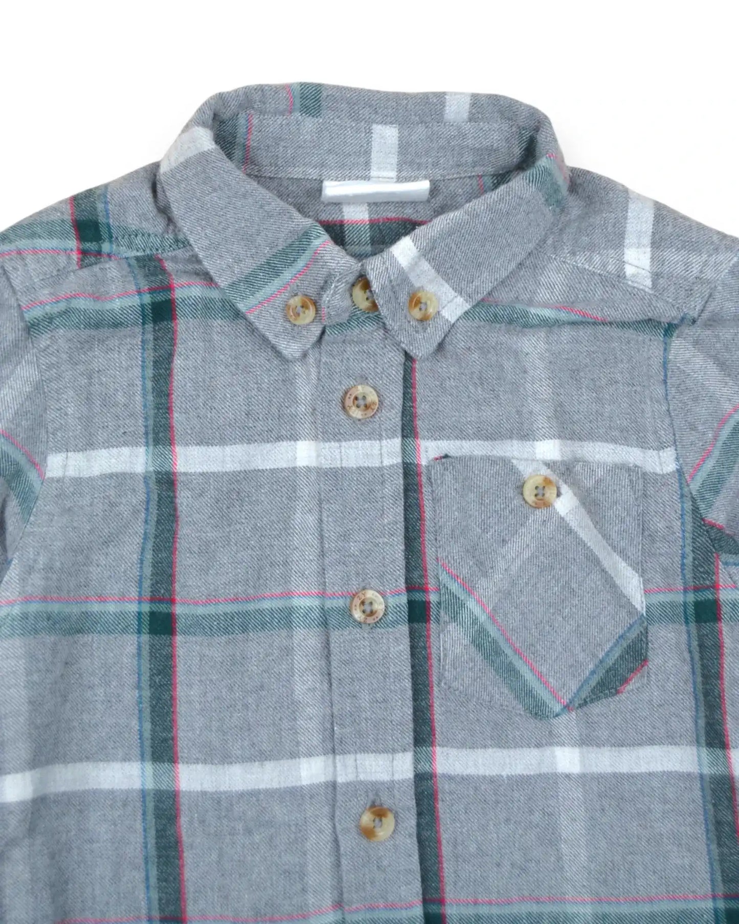 Camisa Xadrez Flanela ZIPPY - 18-24 Meses