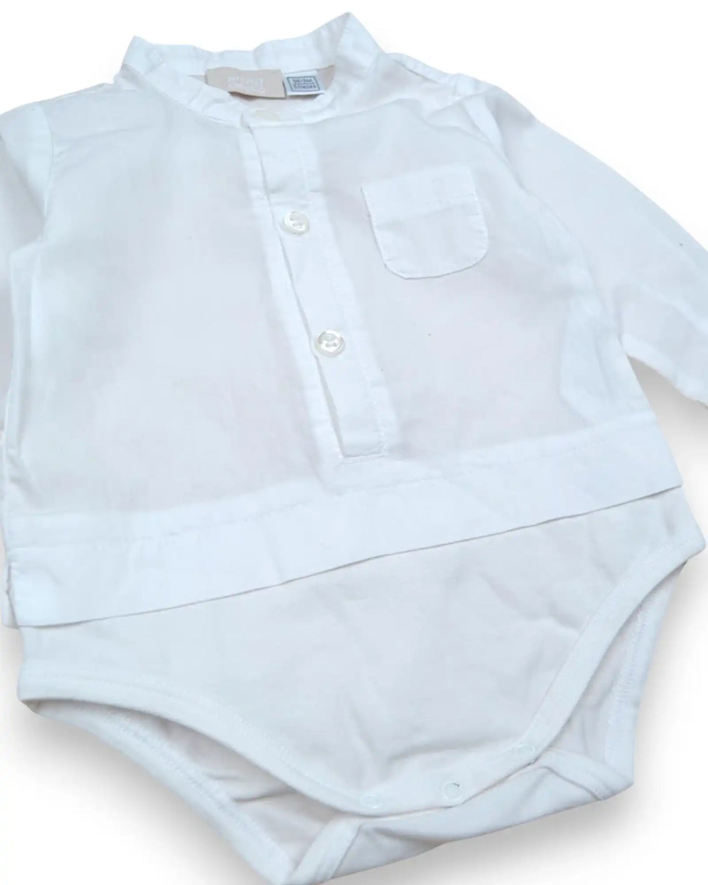 Camisa-Body Branca CHICCO - 3 Meses