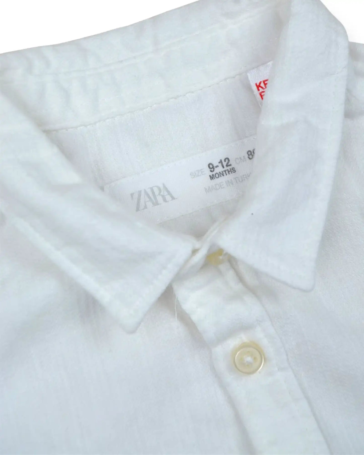 Camisa Branca ZARA - 9-12 Meses