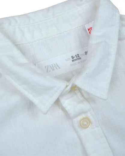 Camisa Branca ZARA - 9-12 Meses