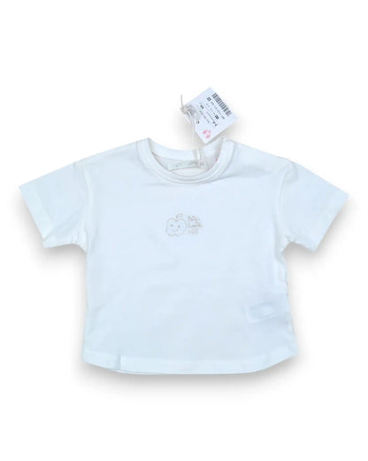 T-Shirt Branca ZARA - 3-6 Meses