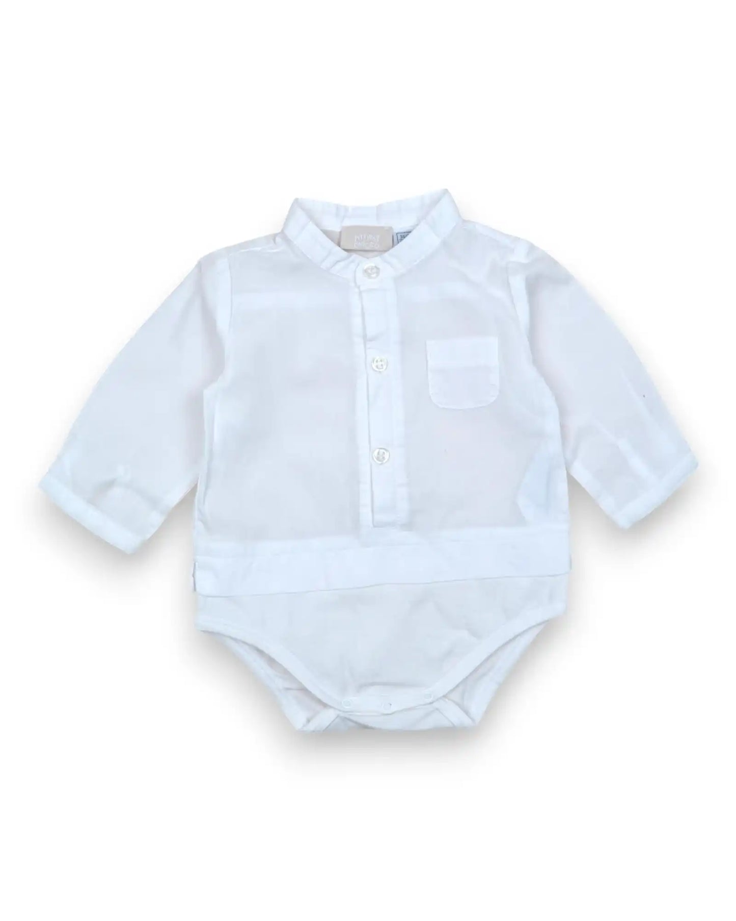 Camisa-Body Branca CHICCO - 3 Meses