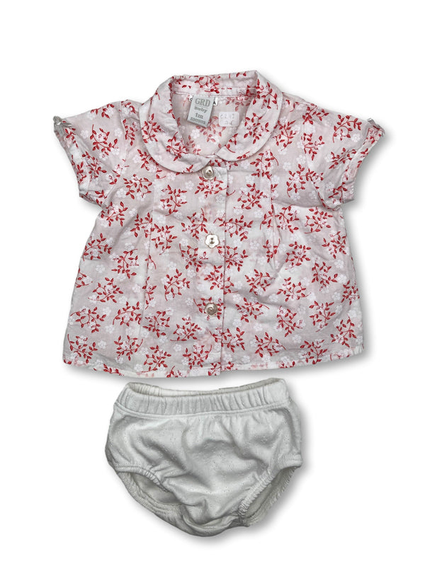 Floral &amp; Cute Blouse Set 1 month