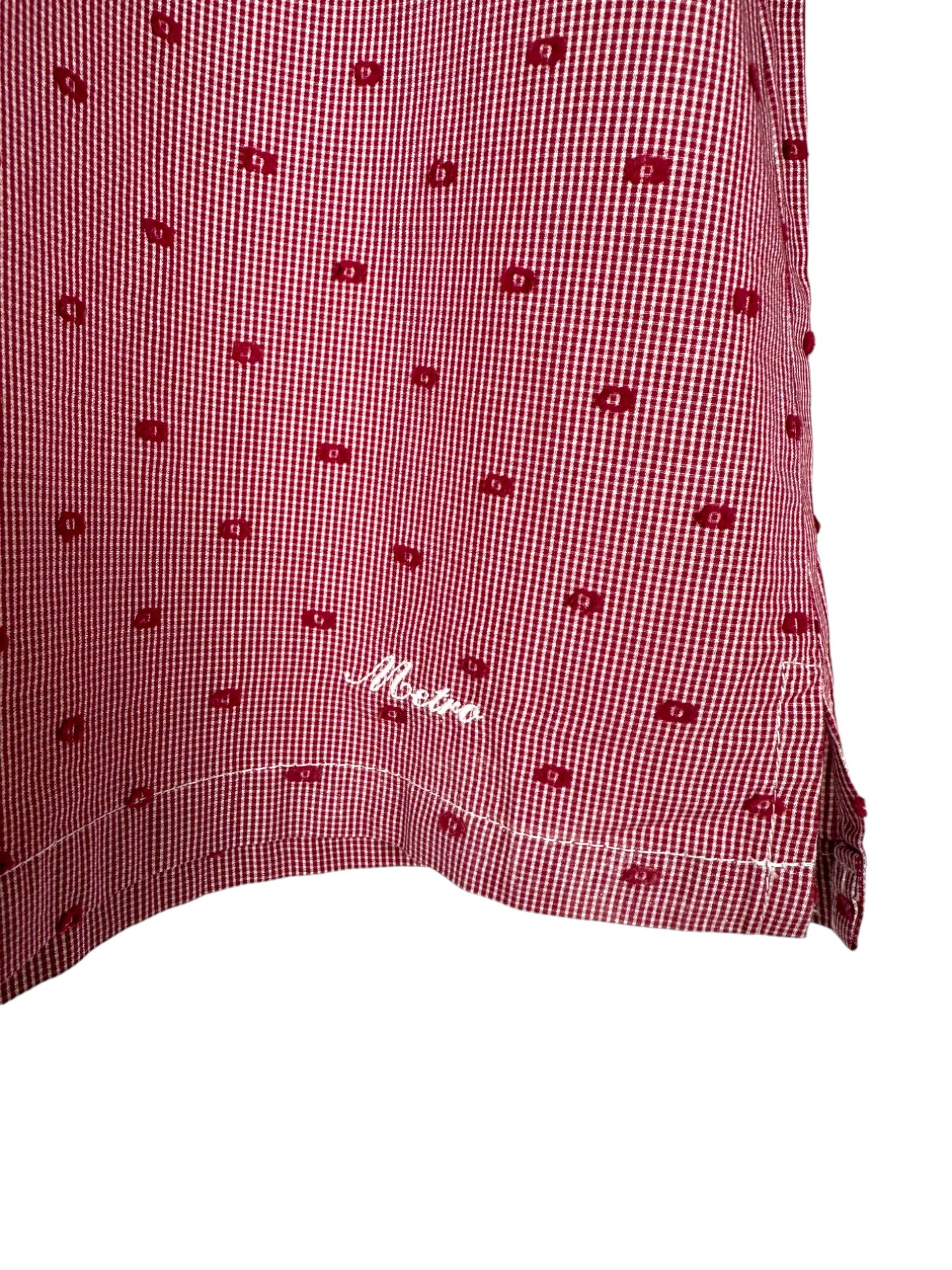 Red Cotton Blouse 8 Years