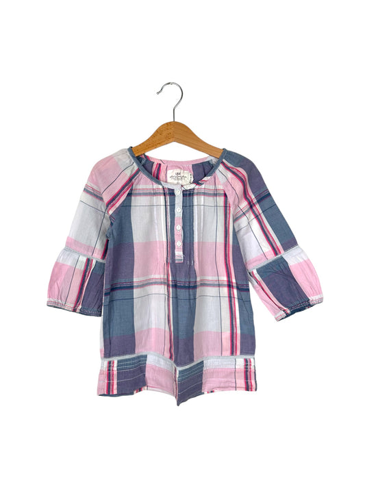 Glitter Plaid Blouse 5-6 Years