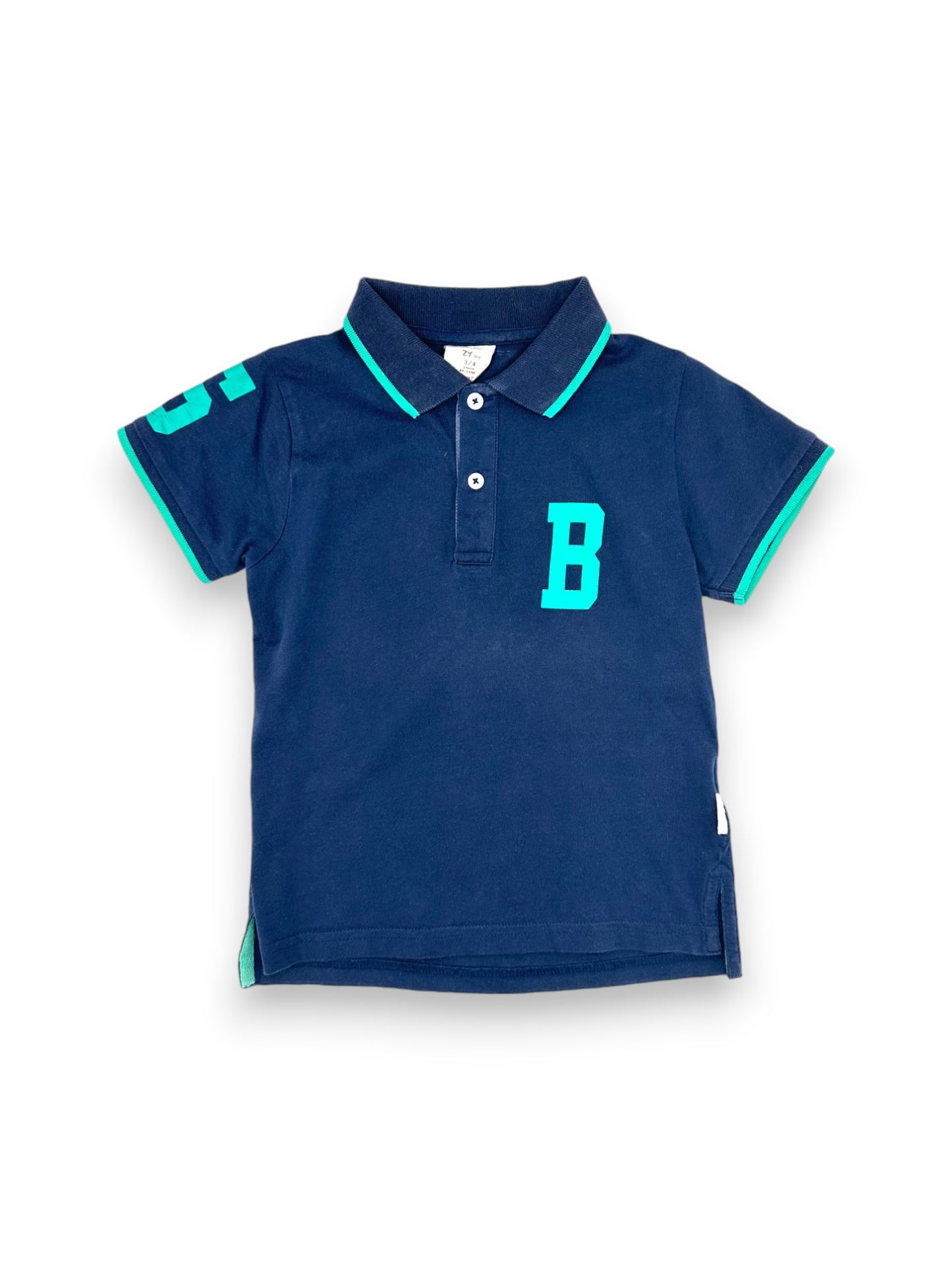 Blue Short Sleeve Polo Shirt 3-4 Years