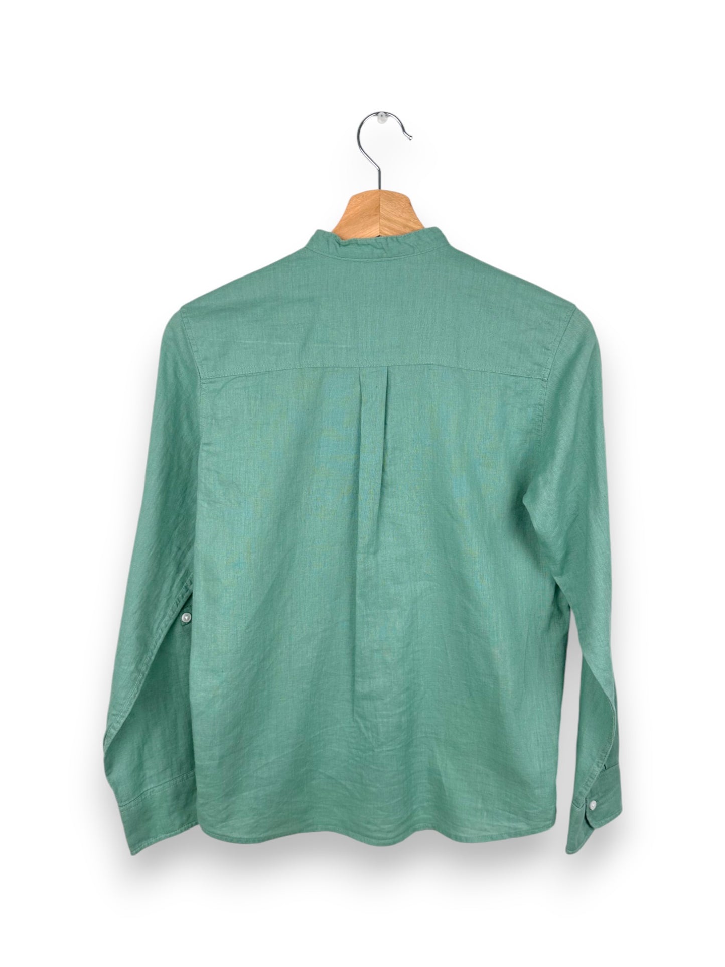 Green Linen Shirt 11-12 Years