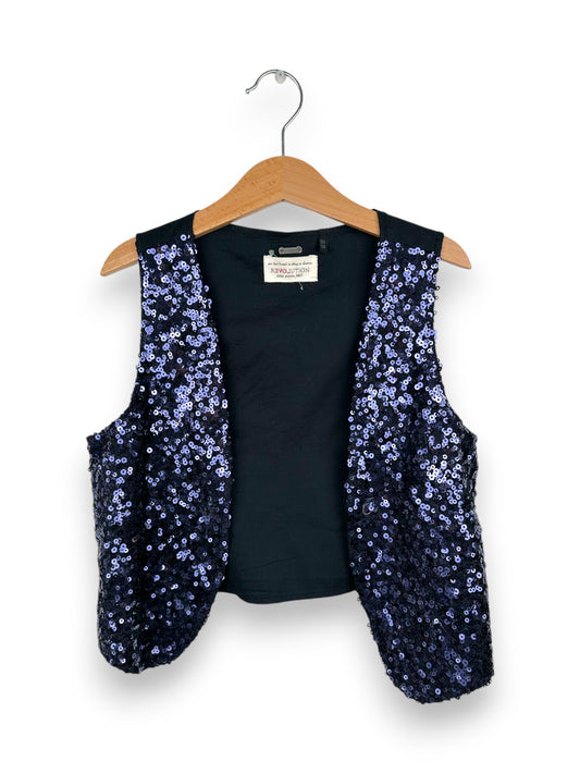 Blue Sequin Vest 10 Years