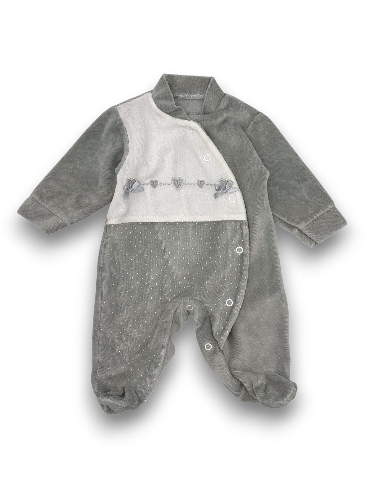 Babygrow Cinza Polar 0 Meses