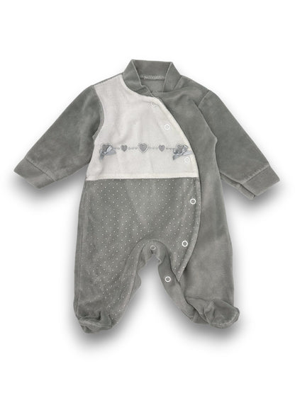 Babygrow Cinza Polar 0 Meses