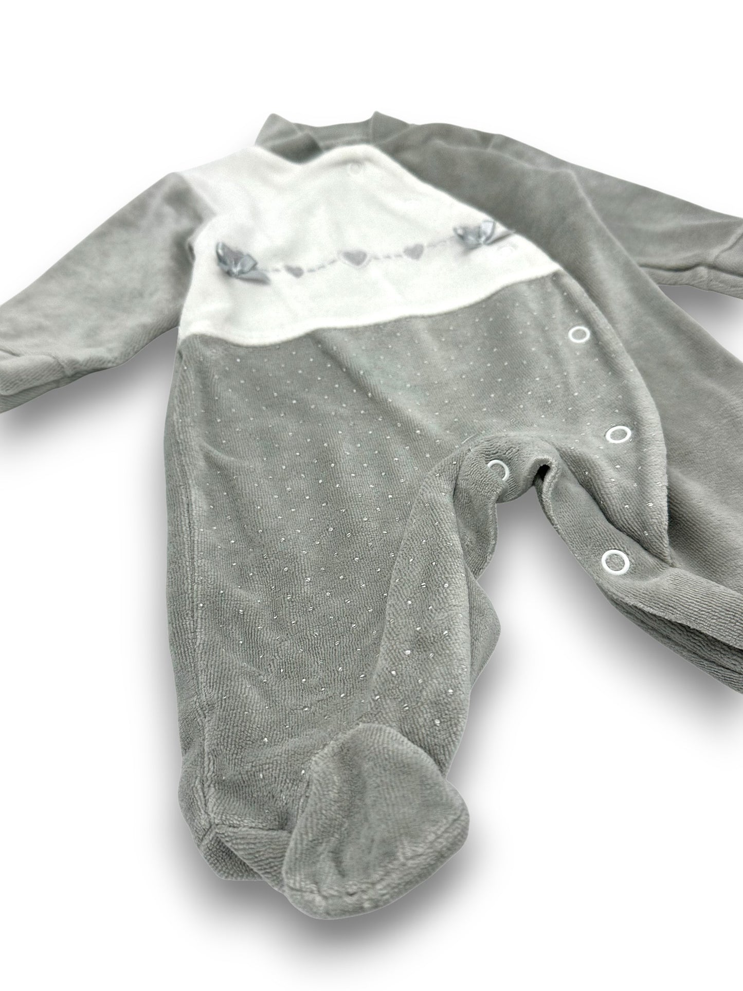 Babygrow Cinza Polar 0 Meses
