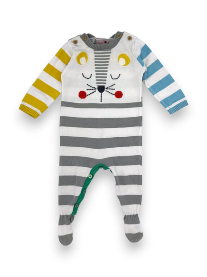 Babygrow Malha Riscas 3 Meses