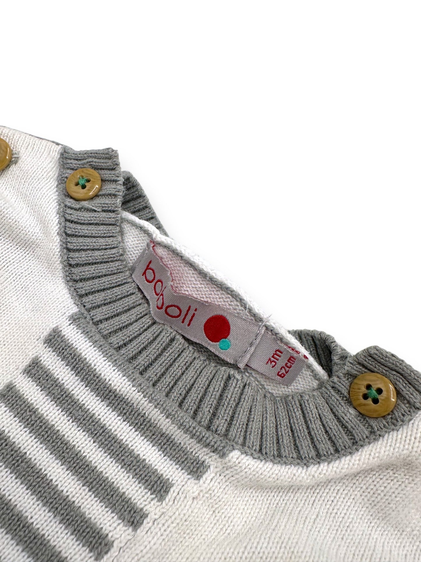 Babygrow Malha Riscas 3 Meses