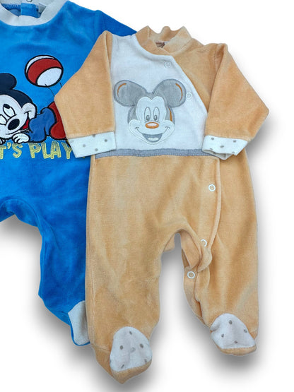 Conjunto 2 Babygrows Mickey 0-1 Mês