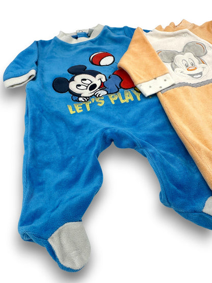 Conjunto 2 Babygrows Mickey 0-1 Mês