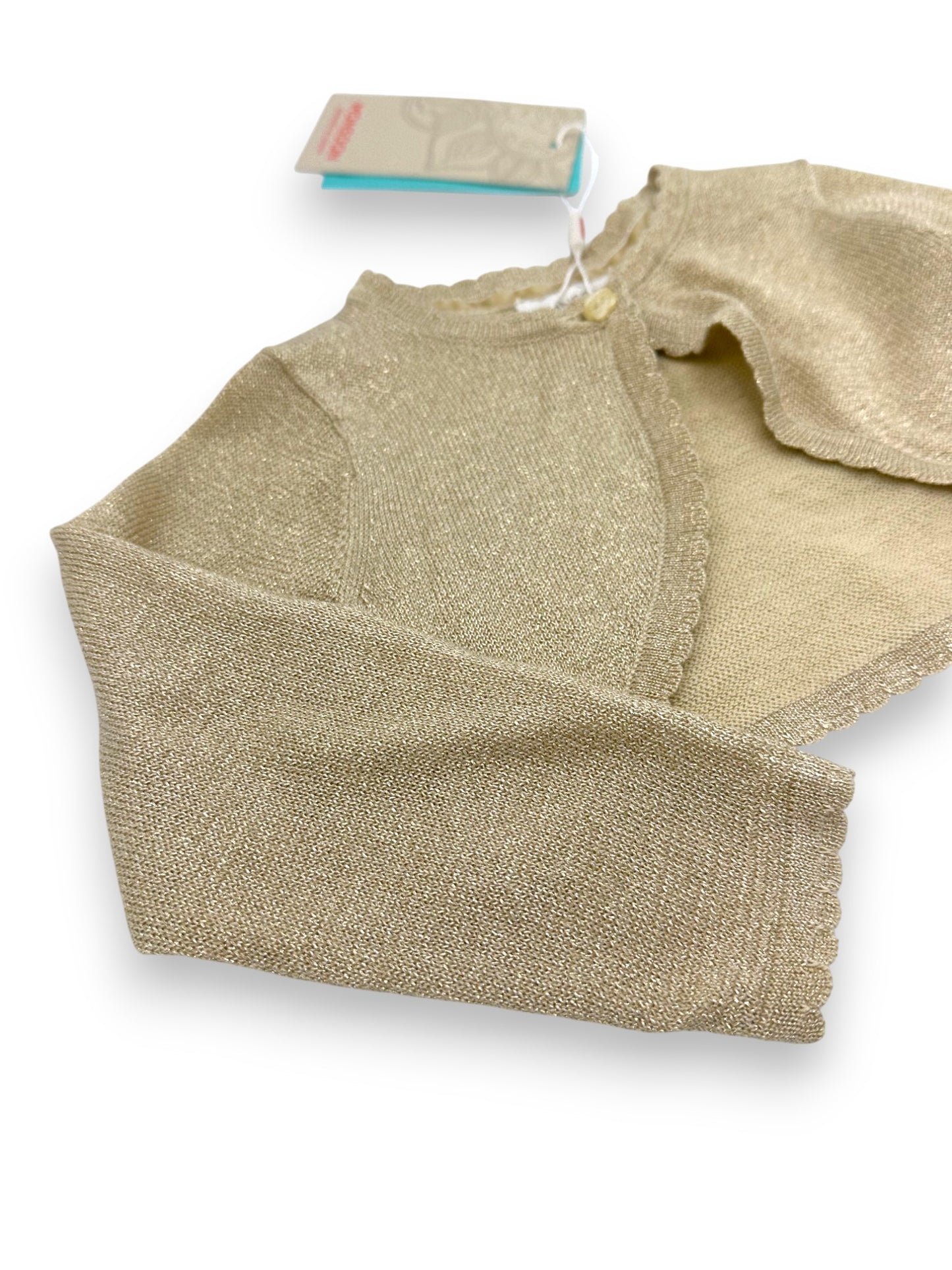 Gold Knit Bolero 6-12 Months