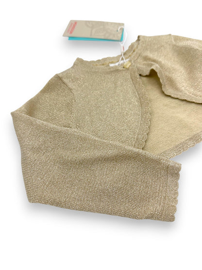 Gold Knit Bolero 6-12 Months