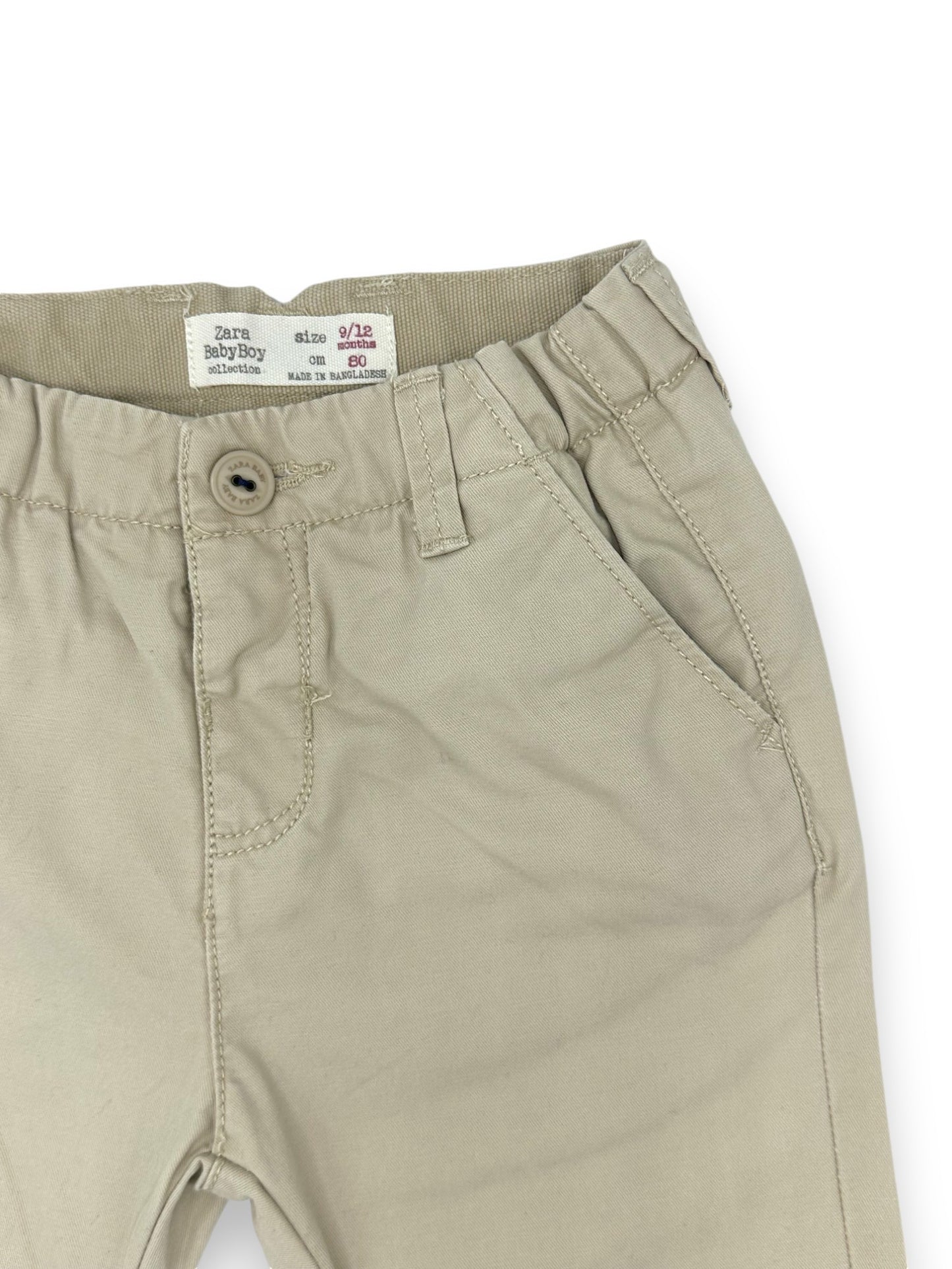 Beige Chino Pants 9-12 Months